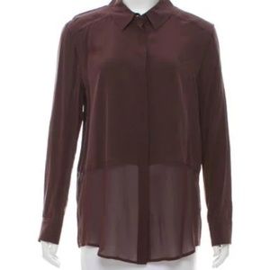 COPY - T by Alexander Wang Silk Button-Up Top